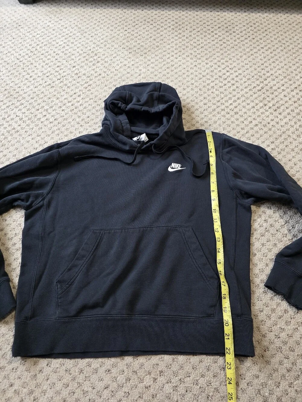 Nike Cropped Oversized Pullover Hoodie with Small Logo